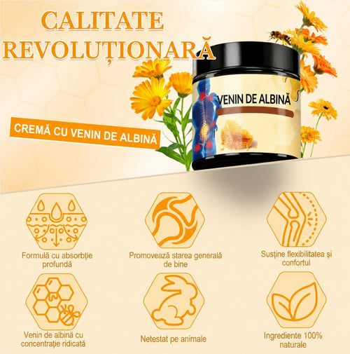 Cremă cu Venin de Albine Confort Articular și Îngrijirea Zonei Musculare pentru Articulații